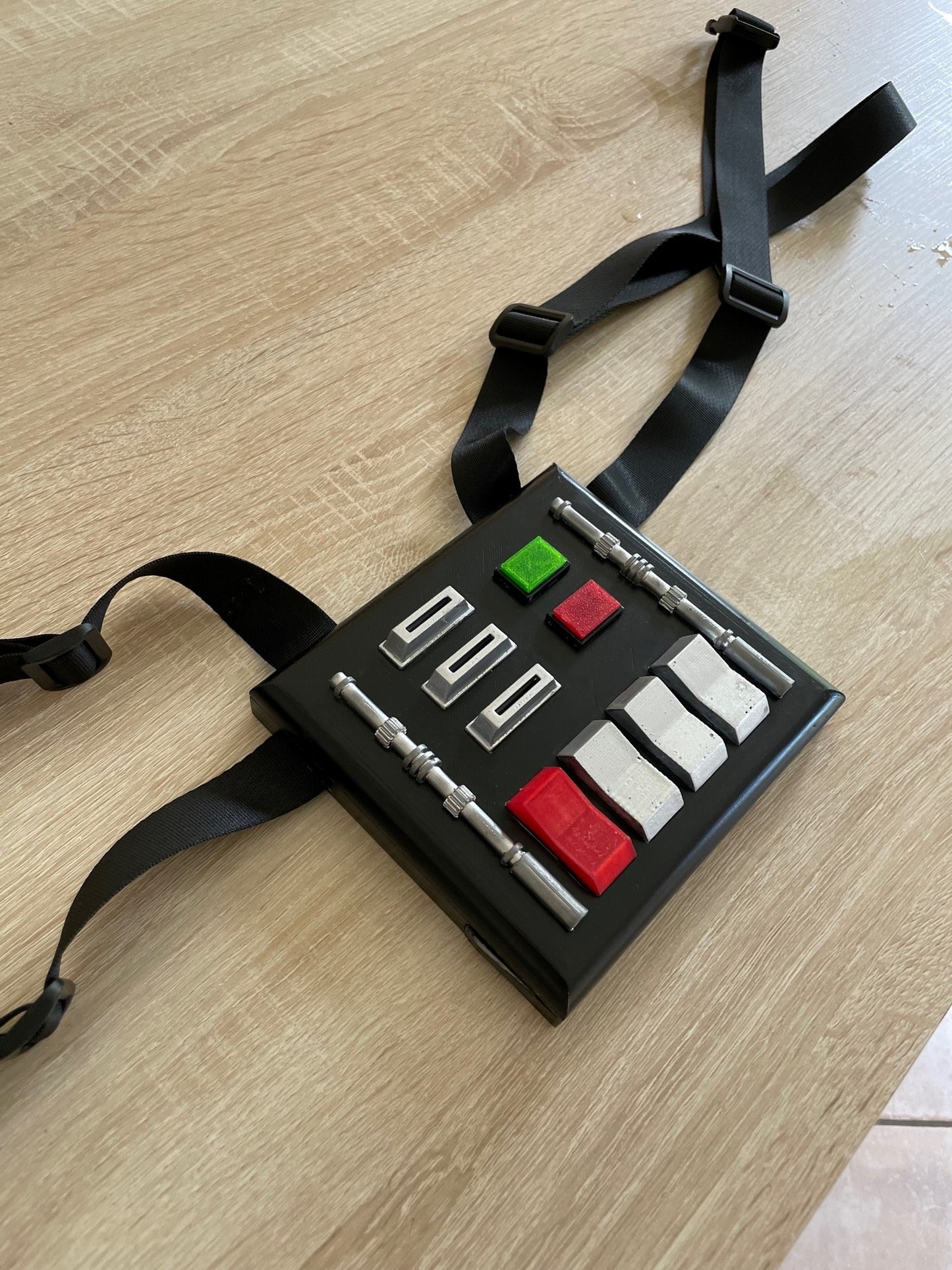 Ceinture / Plastron Dark Vador pour Cosplay avec ceinture en cuir véritable - Episode 3 - La Revanche des Sith